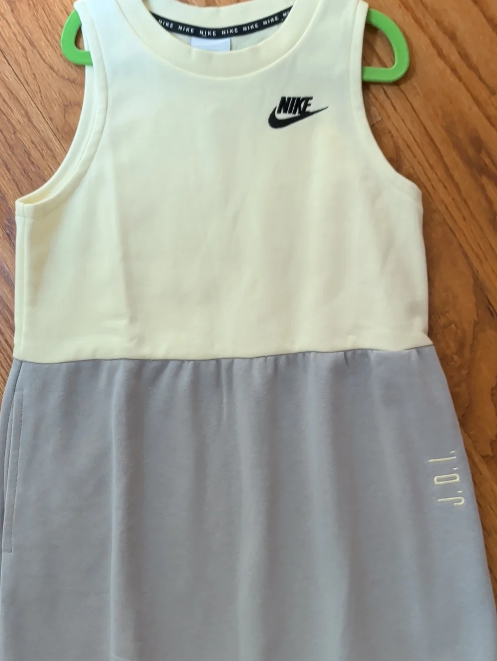 Nike Girls' Colorblock Sleeveless Dress - White/Gray/Black